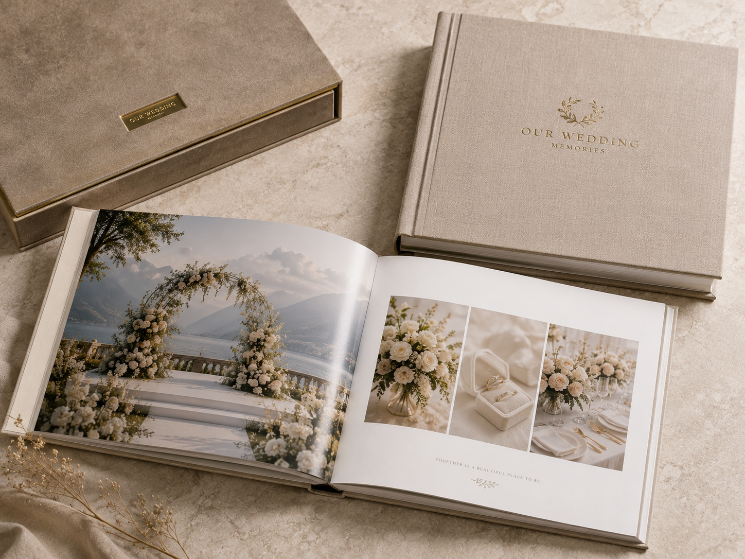 Album cưới cao cấp với bìa sang trọng